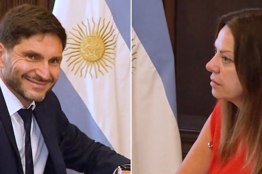 Pullaro y Pettovello este martes al momento de la firma. Crédito: Prensa Maximiliano Pullaro