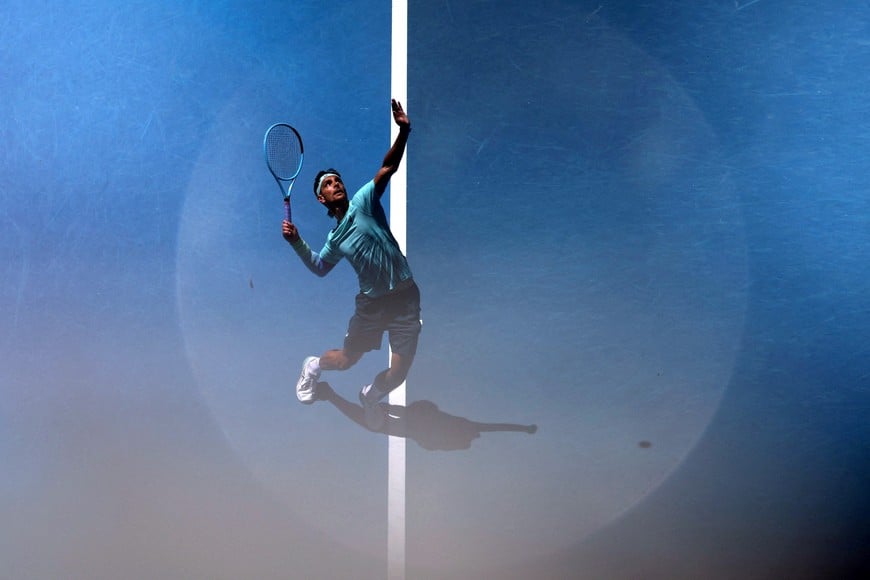 Tennis - Australian Open - Melbourne Park, Melbourne, Australia - January 24, 2026
Italy's Lorenzo Musetti in action during his third round match against Czech Republic's Tomas Machac REUTERS/Edgar Su TPX IMAGES OF THE DAY