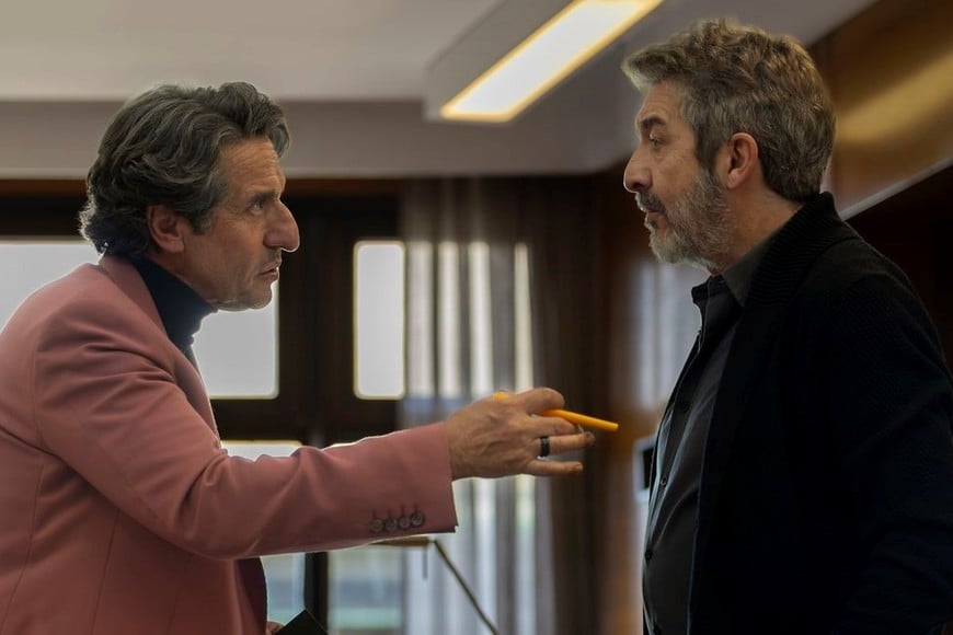 Peretti y Darín en "Lo dejamos acá". Foto: Gentileza Netflix