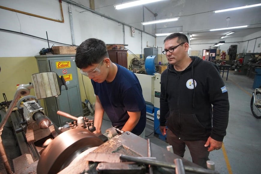 Bici sillas. Escuela Belgrano. Foto: Fernando Nicola