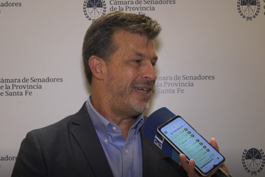 Senador Leonardo Diana. Crédito: El Litoral.