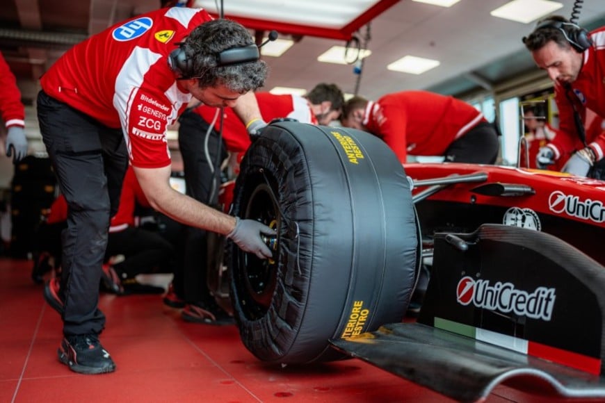 Hamilton en Fiorano. Foto: Scuderia Ferrari