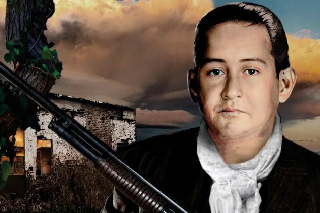 Imagen aggiornada y visualmente potenciada de Segundo David Peralta, el popular Mate Cosido. El bandido rural tucumano que dejó algunas "enseñanzas" o "consejos" que bien podrían aprender los políticos de turno en la actuaslidad.