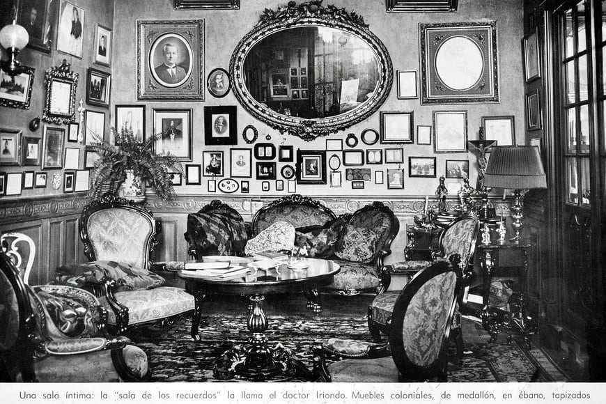 La “Sala de los Recuerdos” llamaba Iriondo a este ambiente.