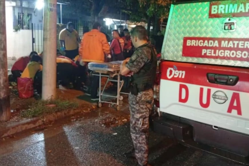 Hombre de 39 años con quemaduras de consideración