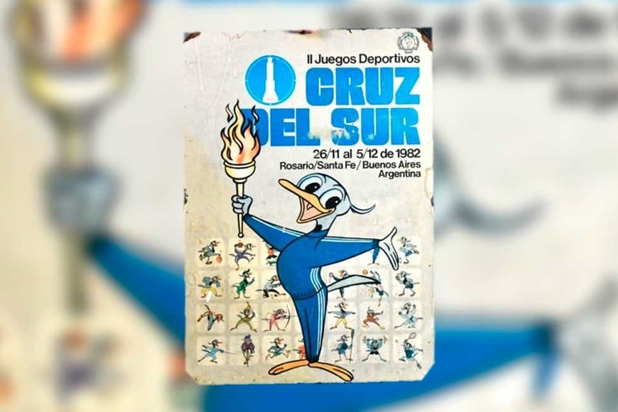 El logo de los II Juegos Deportivos Cruz del Sur, ahora llamados Odesur.