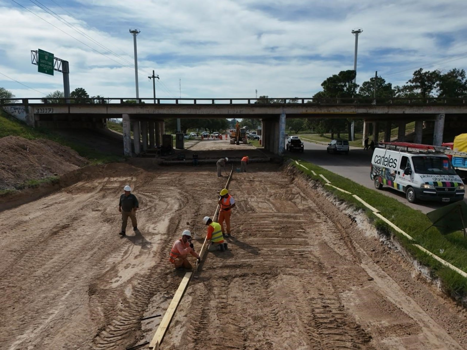Avance obras Puente Carretero. 