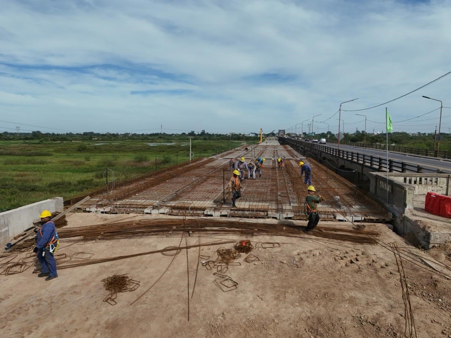 Avance obras Puente Carretero. 