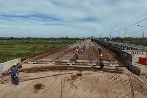 Avance obras Puente Carretero. Foto: Fernando Nicola.