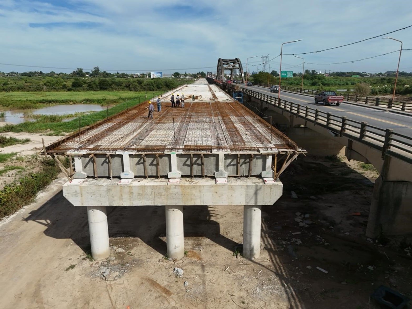Avance obras Puente Carretero.