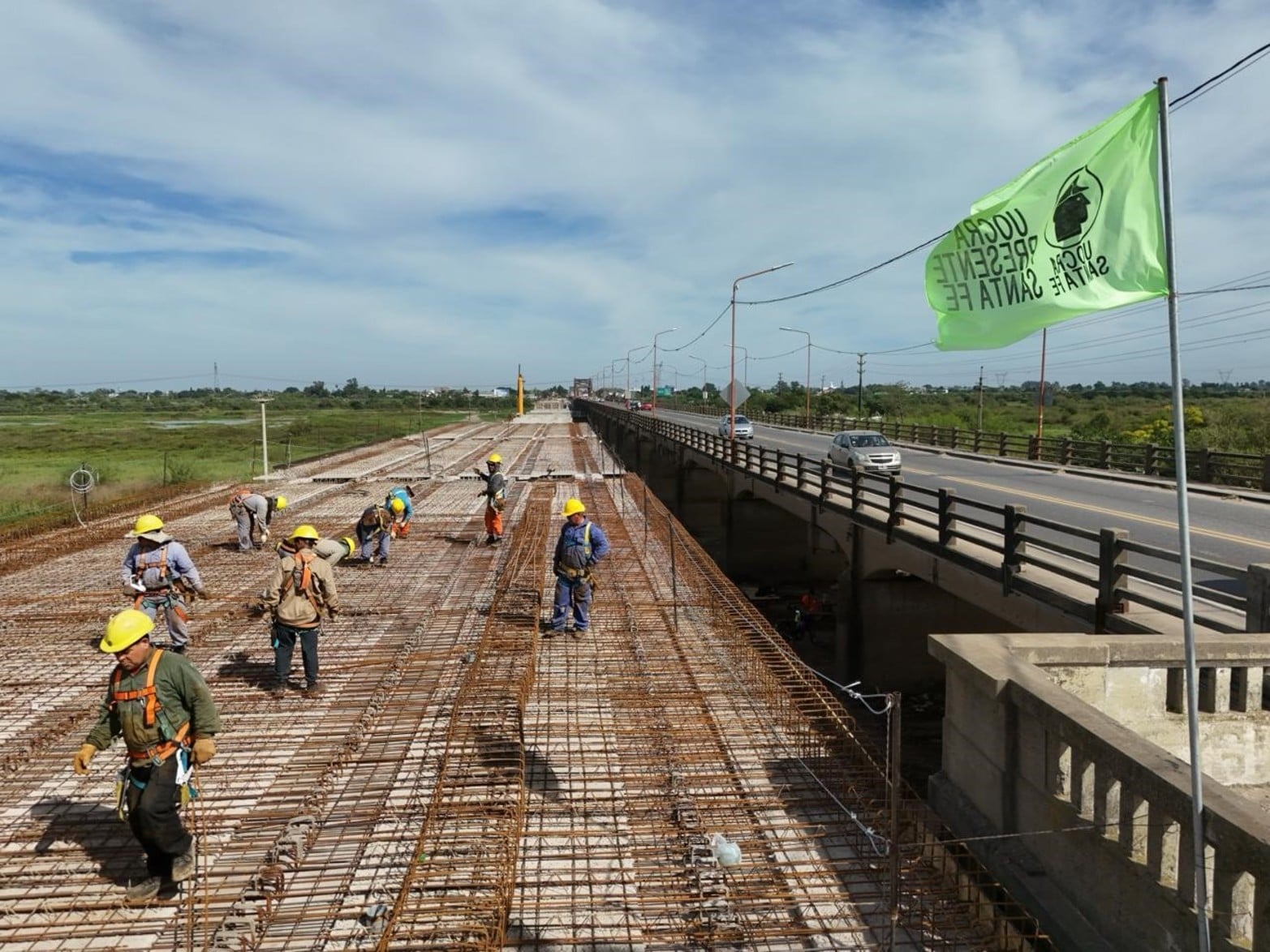 Avance obras Puente Carretero. 