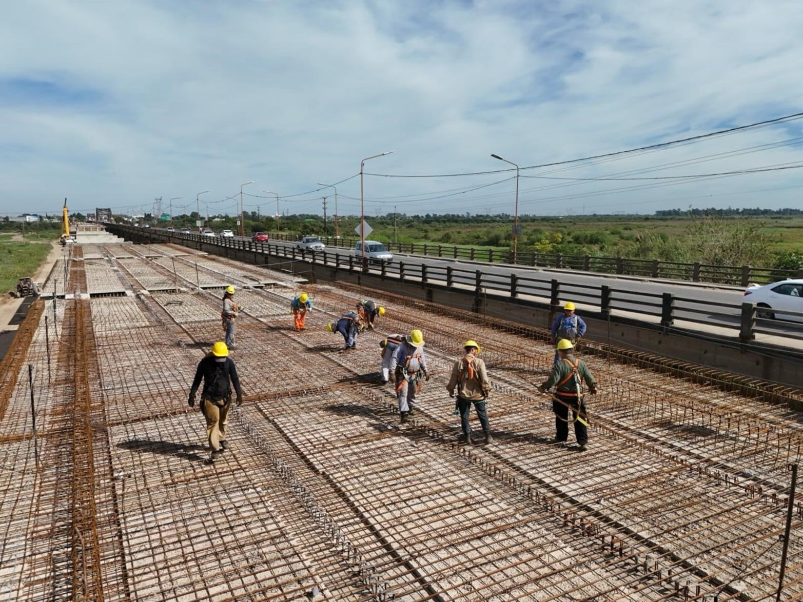 Avance obras Puente Carretero. 