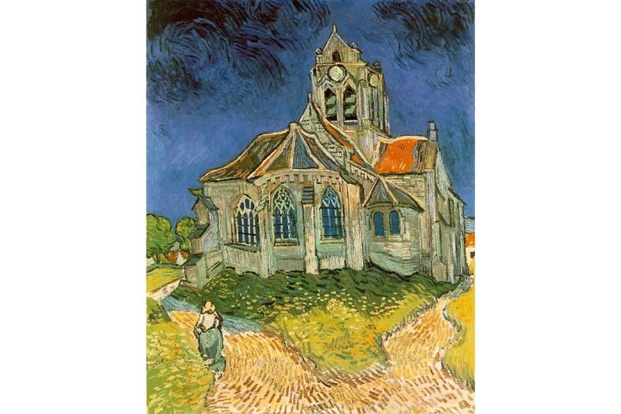 "La iglesia de Auvers-sur-Oise" de Vincent Van Gogh. Foto: Musée d'Orsay