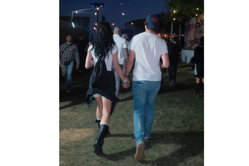 Se los vió caminando, conversando y disfrutando de los recitales