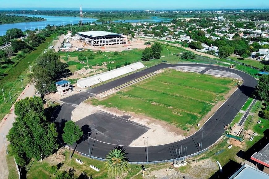 La nueva pista, que se remodela para los Odesur 2026.
