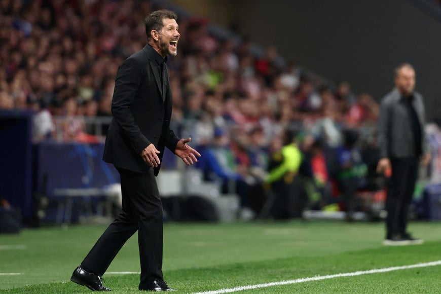 Soccer Football - UEFA Champions League - Quarter Final - Second Leg - Atletico Madrid v FC Barcelona - Riyadh Air Metropolitano, Madrid, Spain - April 14, 2026
Atletico Madrid coach Diego Simeone REUTERS/Gonzalo Fuentes