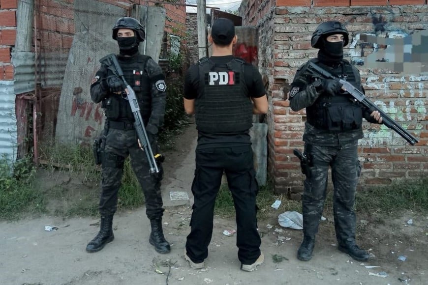 En el operativo participaron equipos del GOT de distintas unidades regionales. Foto: El Litoral