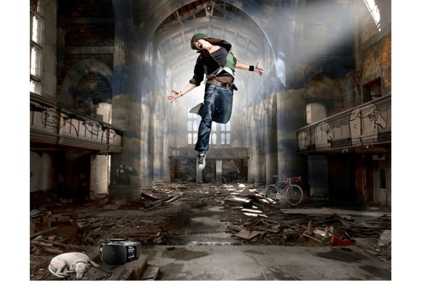 Fotografía de Sergio Fasola, de la muestra “Hola... soy Sergio Fasola”: “El cielo”, de la serie “Ser argentino, una pasión” (también denominada “Pasión”).