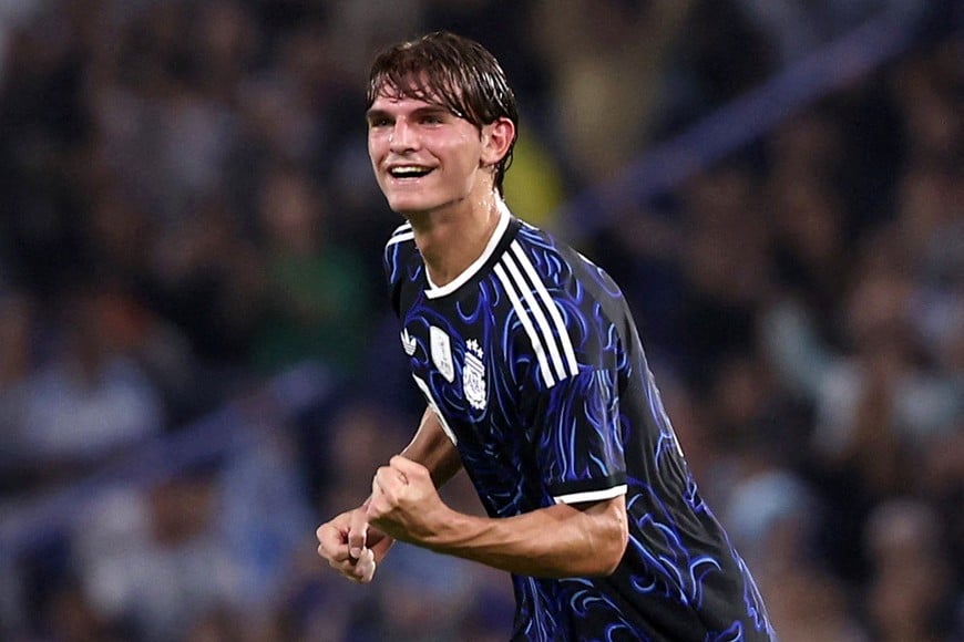 Soccer Football - International Friendly - Argentina v Mauritania - Estadio La Bombonera, Buenos Aires, Argentina - March 27, 2026
Argentina's Nico Paz celebrates scoring their second goal REUTERS/Agustin Marcarian