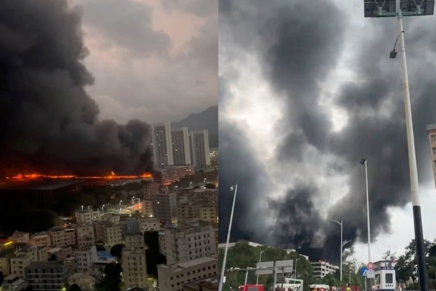 La intensidad del fuego generó preocupación