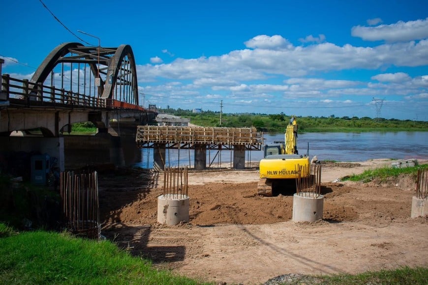 La obra vista desde la cabecera de Santo Tomé hacia la costa. Foto: Gentileza