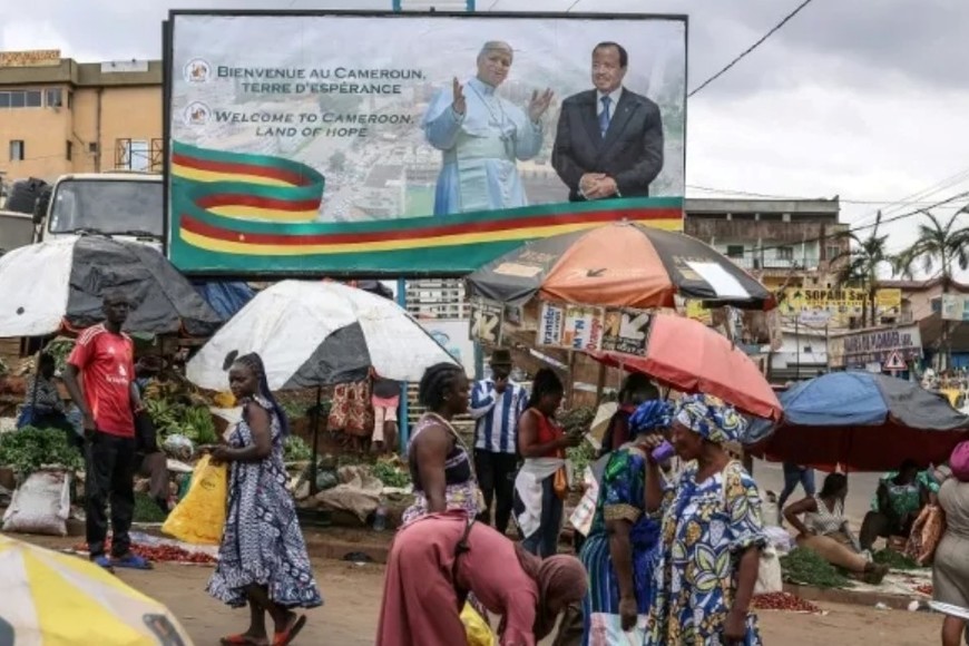 El papa León XIV llegó este miércoles a Camerún