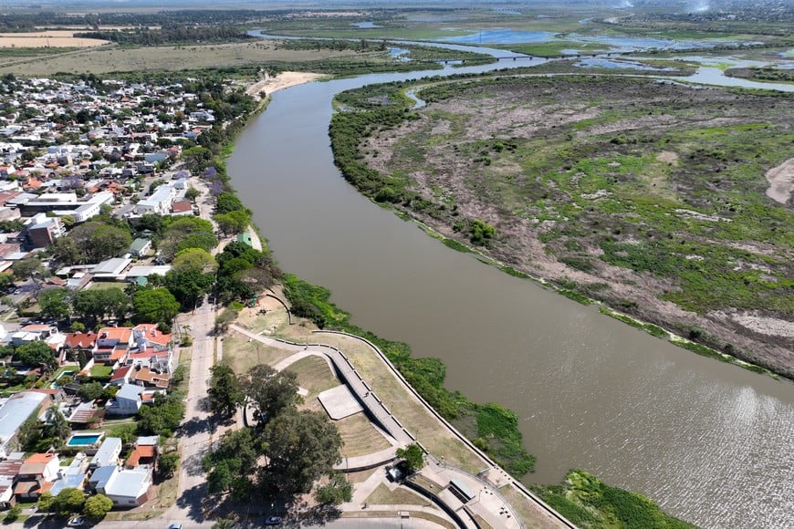 El Salado sobre la costanera santotomesina.  Fernando Nicola (archivo).