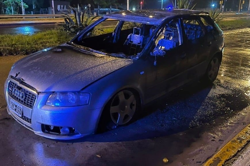 incendio automóvil ruta 1 colastiné