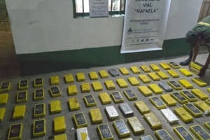 La droga tenía la marca de un "delfín" en los paquetes. Foto: El Litoral
