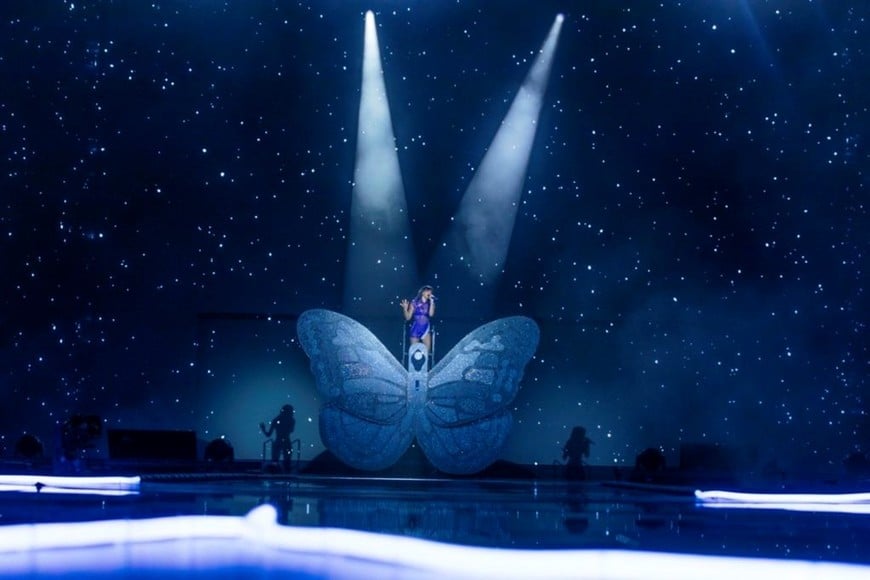 Aitana, cantante pop española, está presentando su cuarto disco, “Cuarto azul”