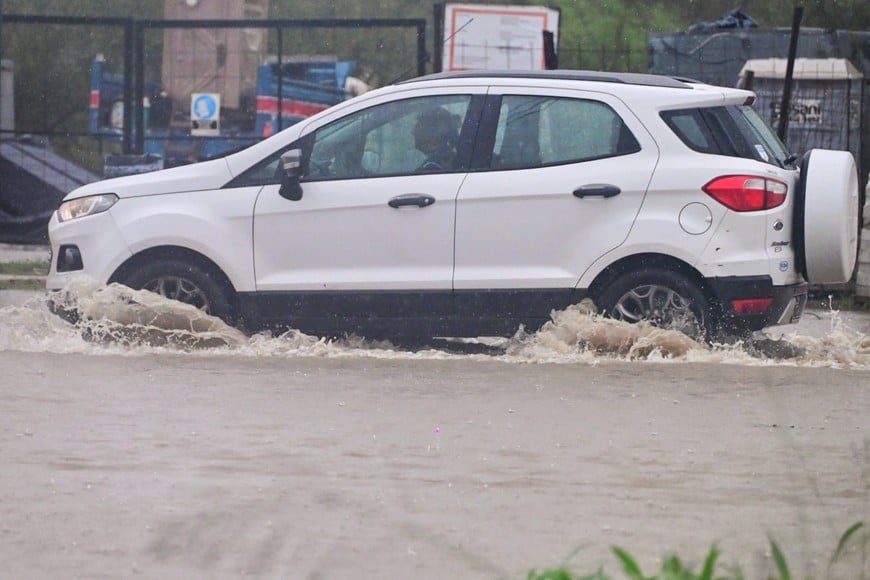 El tránsito se vio afectado por las precipitaciones. Crédito: Flavio Raina