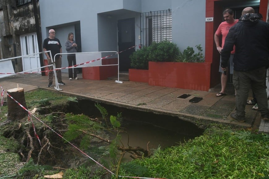 Socavón en Republica de Siria al 4400- Foto: Manuel Fabatia