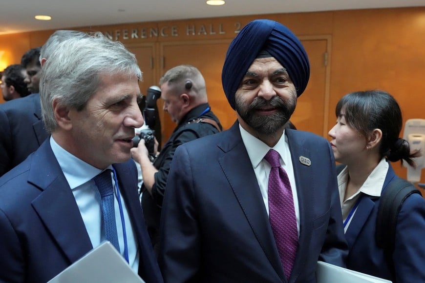 World Bank President Ajay Banga leaves after G20 Finance Ministers and Central Bank Governors meeting during the 2026 annual IMF/World Bank Spring Meetings in Washington, D.C., U.S., April 16, 2026. REUTERS/Ken Cedeno