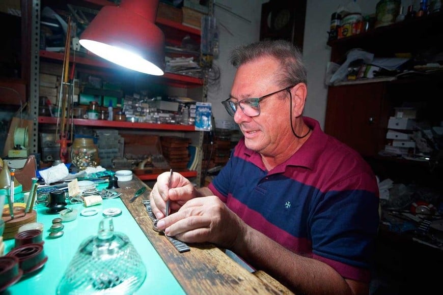 El santafesino que guarda lo más preciado, el tiempo. Foto: Fernando Nicola