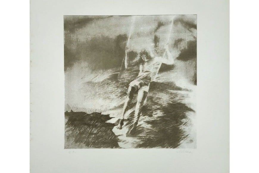 Horas sin piedad, por Abraham Jalfi, Dibujo de Josefina Robirosa. Foto: Gentileza Galería Jacques Martínez