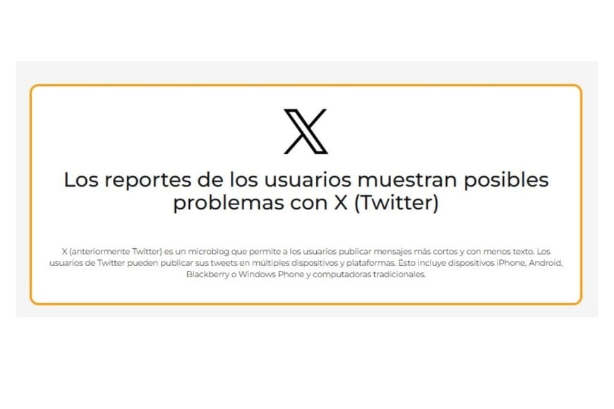 Fuente: Downdetector.com