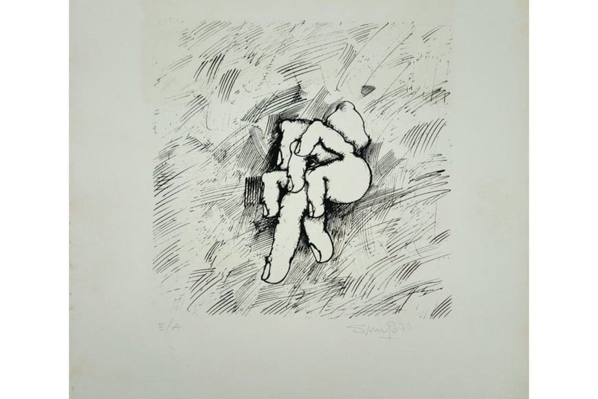 De manera diferente, por Shulamit Har-Even, Dibujo de Oscar Smoje. Foto: Gentileza Galería Jacques Martínez