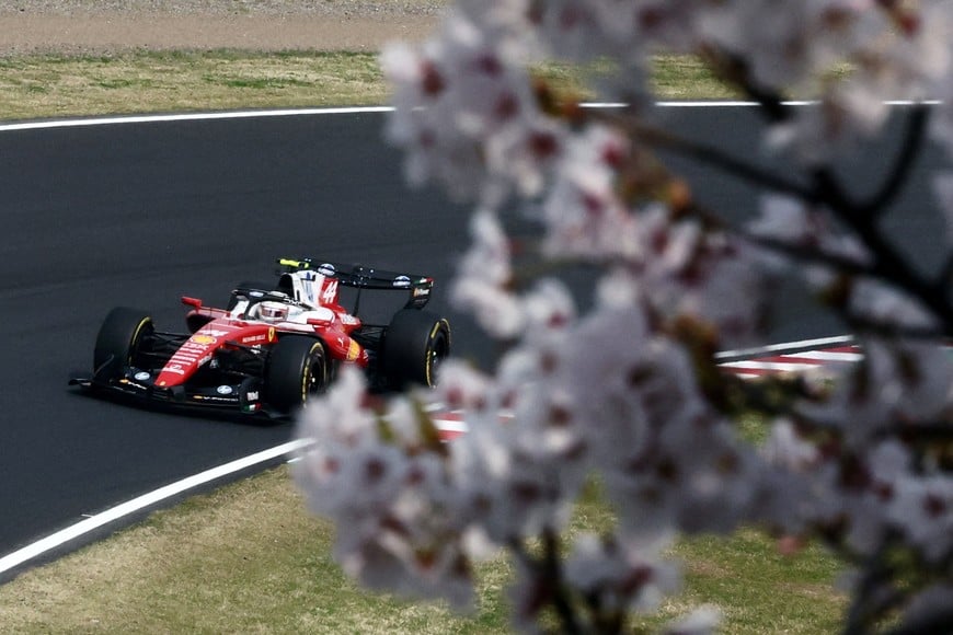 Formula One F1 - Japanese Grand Prix - Suzuka Circuit, Suzuka, Japan - March 29, 2026
Ferrari's Lewis Hamilton during the race REUTERS/Jakub Porzycki     TPX IMAGES OF THE DAY