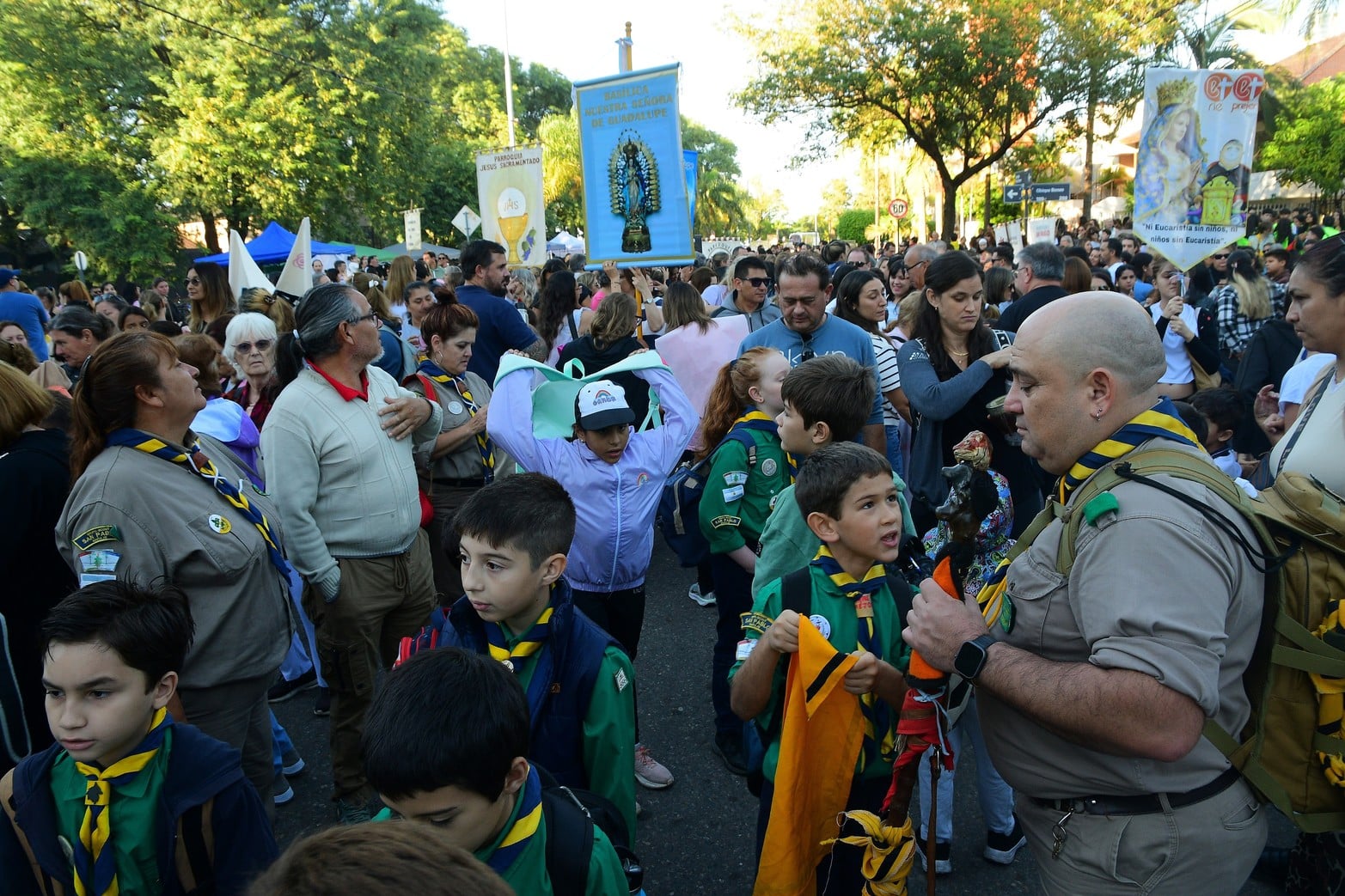 127° Peregrinación por la Virgen de Guadalupe en la ciudad de Santa Fe.