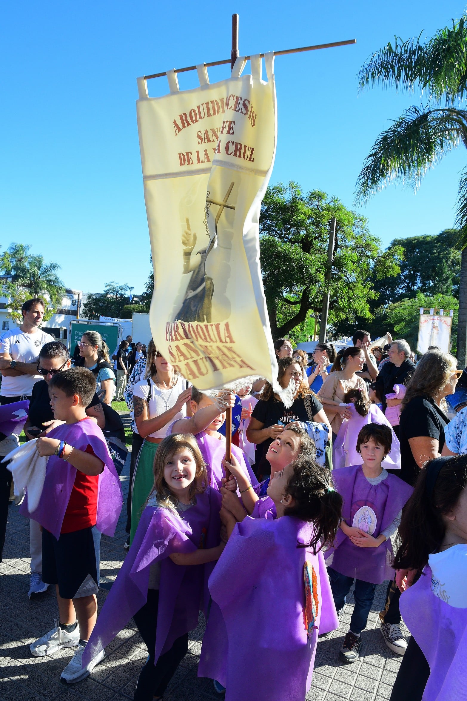 127° Peregrinación por la Virgen de Guadalupe en la ciudad de Santa Fe.