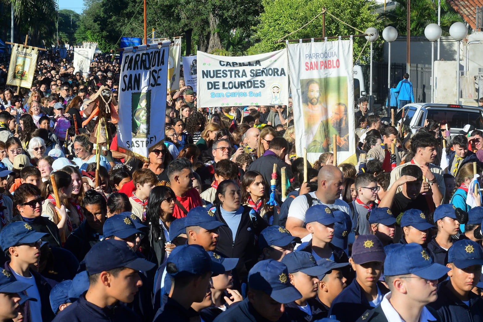 127° Peregrinación por la Virgen de Guadalupe en la ciudad de Santa Fe.