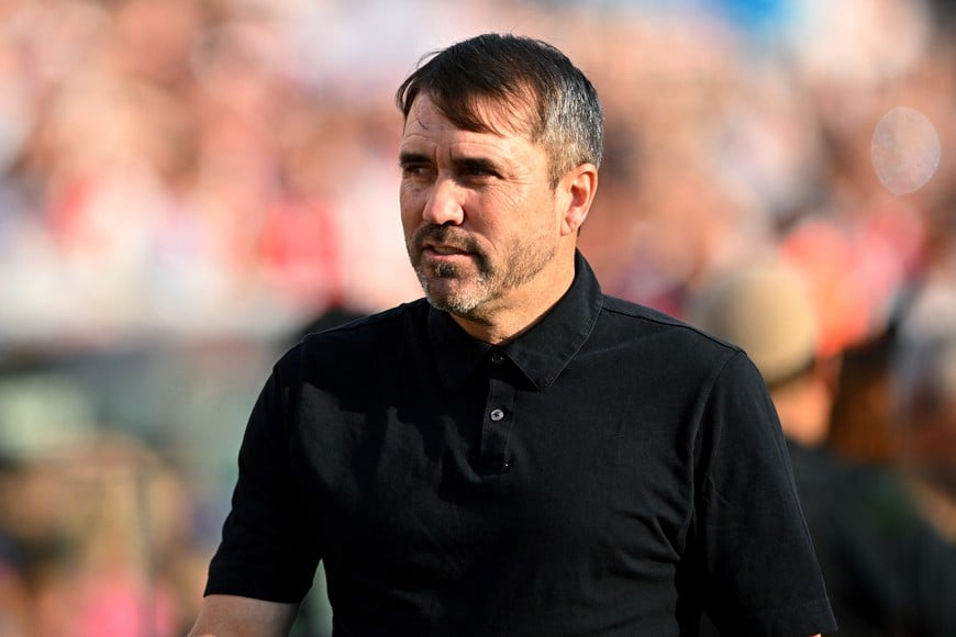Soccer Football - Argentina Primera Division - Torneo Apertura - River Plate v Boca Juniors - Estadio Mas Monumental, Buenos Aires, Argentina - April 19, 2026
River Plate coach Eduardo Coudet before the match REUTERS/Rodrigo Valle