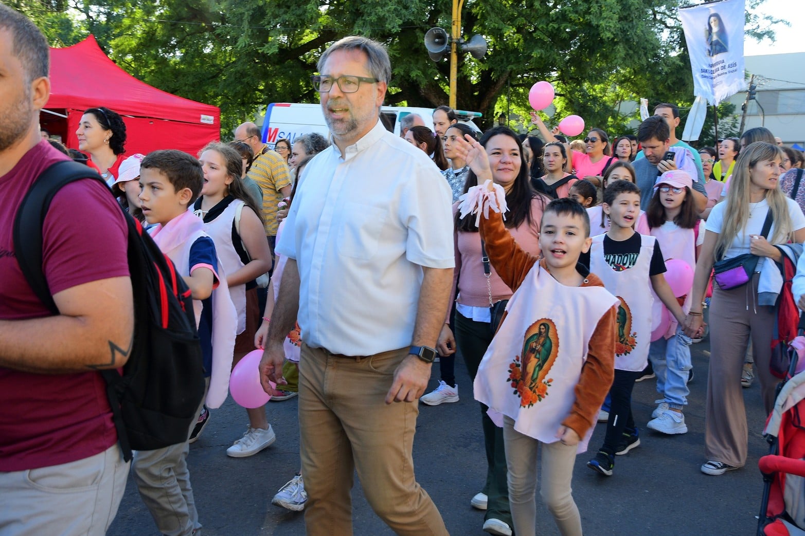 127° Peregrinación por la Virgen de Guadalupe en la ciudad de Santa Fe.