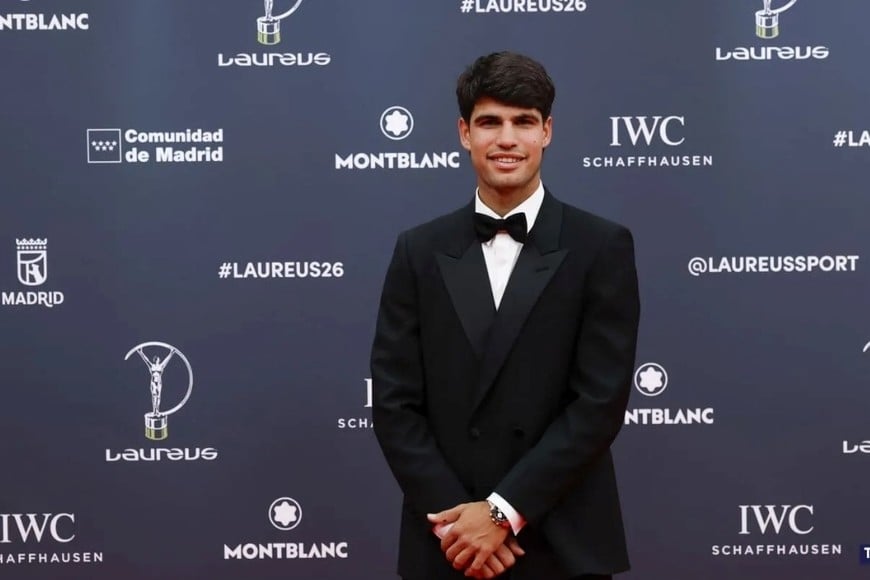 Carlos Alcaraz recibió el Premio Laureus al mejor deportista del año tras una temporada 2025 brillante.