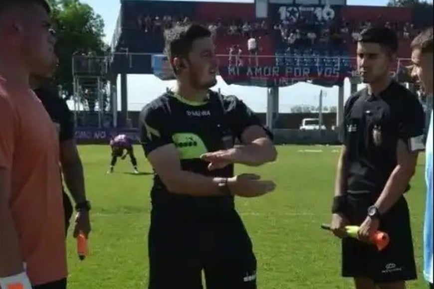 Facundo Magnano se desempeño como árbitro en la liga regional. Foto: Gentileza.