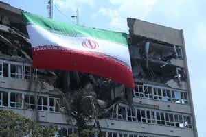 Edificios afectados tras los ataques registrados en el sur de Irán.