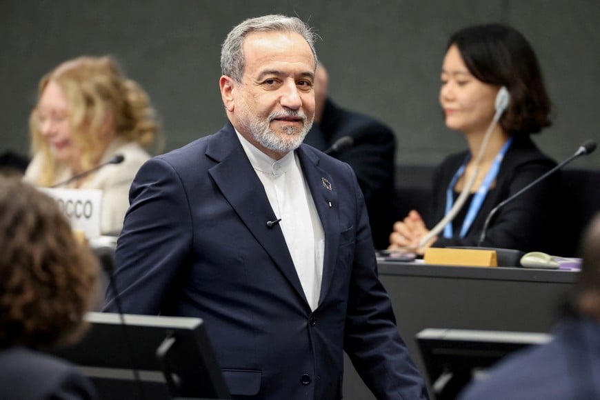 Iran's Foreign Minister Abbas Araghchi on the day he addresses a special session of the Conference on Disarmament at the United Nations, aside of U.S.-Iran talks in Geneva, Switzerland, February 17, 2026. REUTERS/Pierre Albouy     TPX IMAGES OF THE DAY