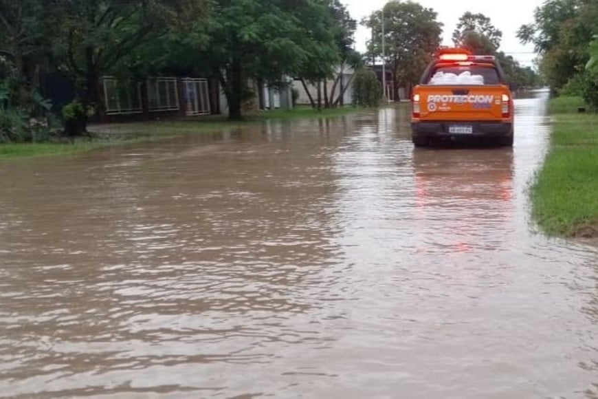 Esperan que el agua baje en el norte. Gobierno Provincial.