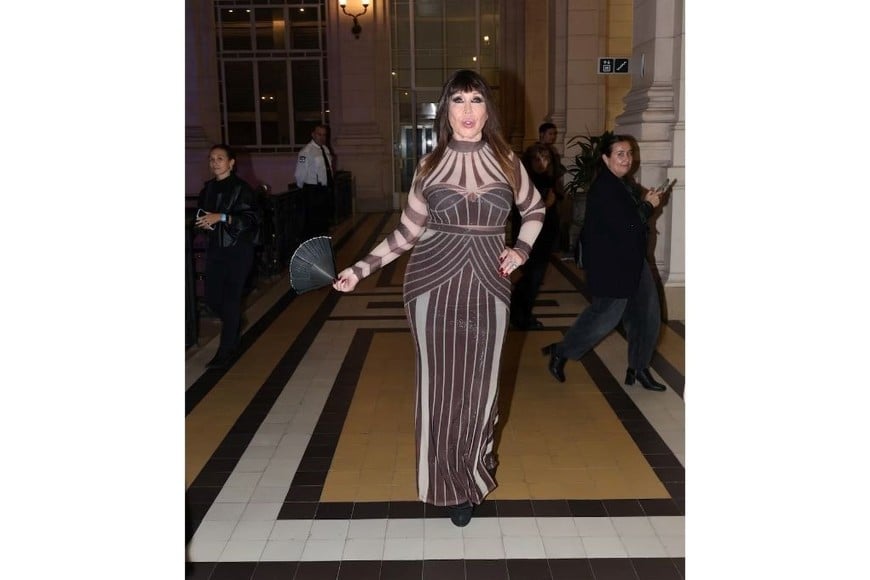 Así llegaba Moria Casán a su homenaje