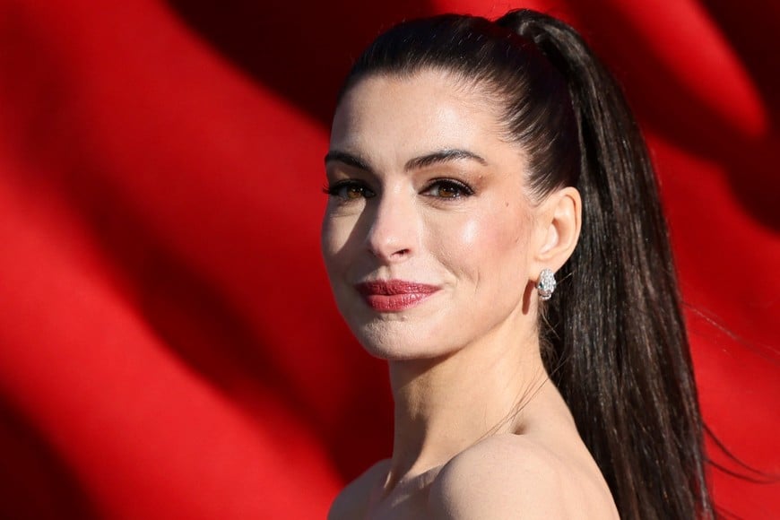 Anne Hathaway attends the "The Devil Wears Prada 2" European premiere in London, Britain, April 22, 2026. REUTERS/Jack Taylor